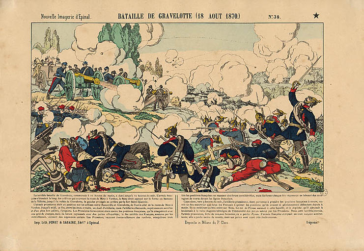 BATAILLE DE GRAVELOTTE (titre inscrit)