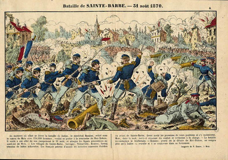 Bataille de SAINTE-BARBE. - 31 août 1870 (titre inscrit)