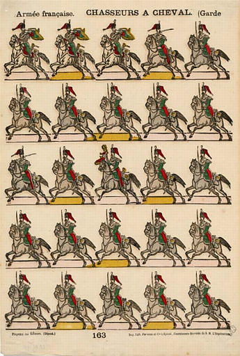Armée française. CHASSEURS A CHEVAL Garde (titre inscrit)