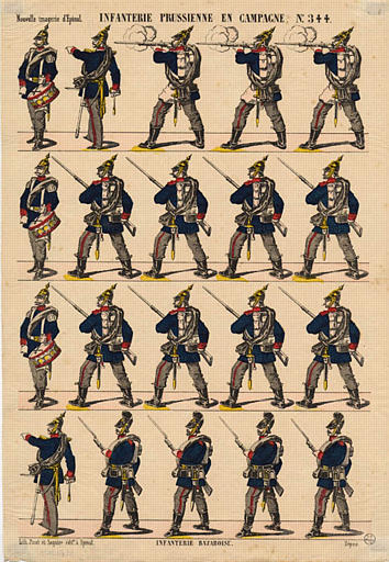 INFANTERIE PRUSSIENNE EN CAMPAGNE (titre inscrit)