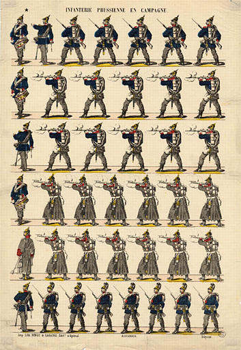INFANTERIE PRUSSIENNE EN CAMPAGNE (titre inscrit)