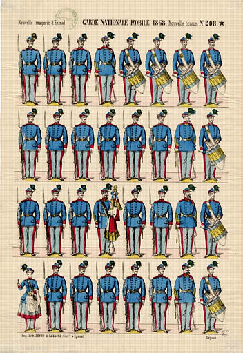 GARDE NATIONALE MOBILE 1868. Nouvelle tenue (titre inscrit)