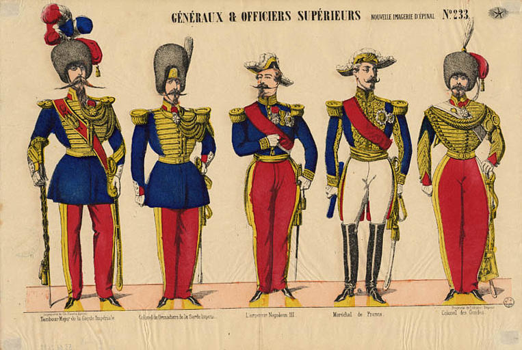 GENERAUX ET OFFICIERS SUPERIEURS (titre inscrit)