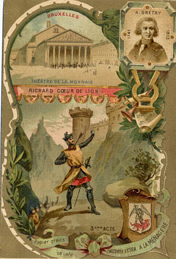 A. GUETRY / 1741 / 1813 / BRUXELLES / THEATRE DE LA MONNAIE : RICHARD COEUR DE LION / 3éme ACTE (titre inscrit)