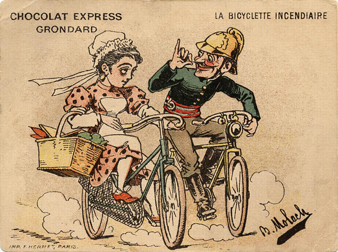 LA BICYCLETTE INCENDIAIRE (titre inscrit)