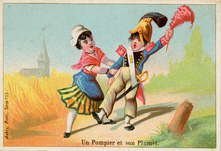 Un pompier et son plumet (titre inscrit)