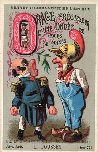 ORAGE PRECURSEUR / D'UNE ONDEE DE / COUPS / DE POINGS (titre inscrit)