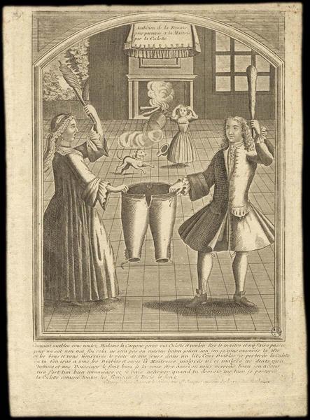 Ambition de la Femme / pour parvenir a la maitris / par la Culotte. (titre inscrit)