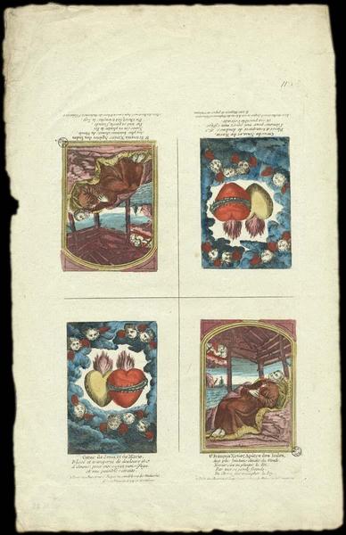 Planche de Saints. (titre inscrit)