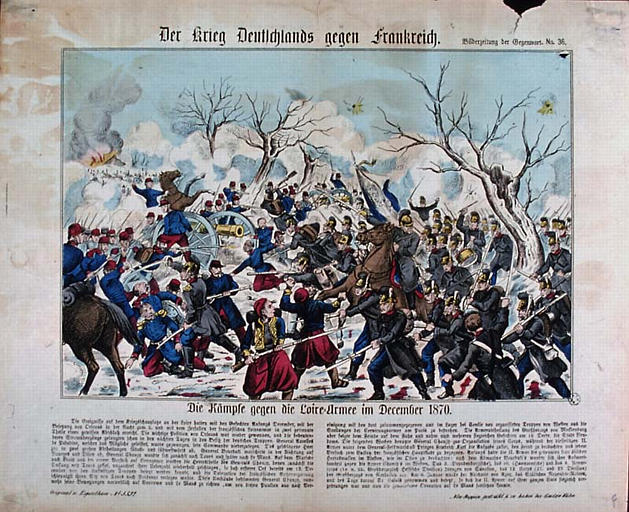 Der Krieg Deutschlands gegen Frankreich. (titre inscrit)