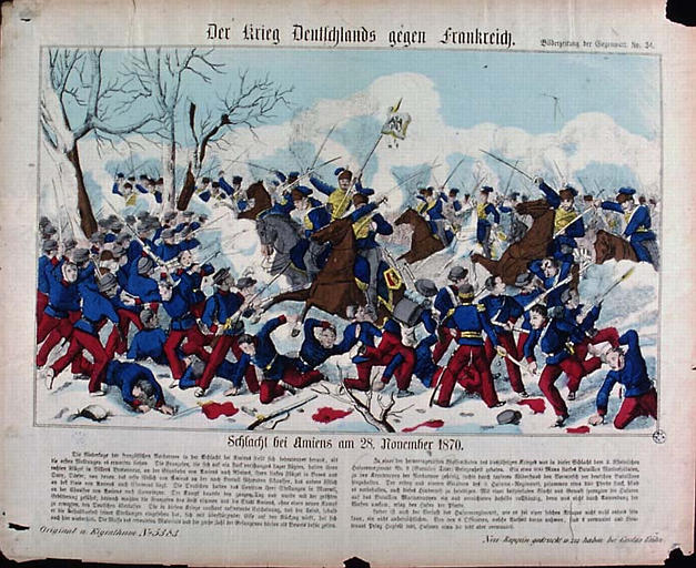Der Krieg Deutschlands gegen Frankreich. (titre inscrit)
