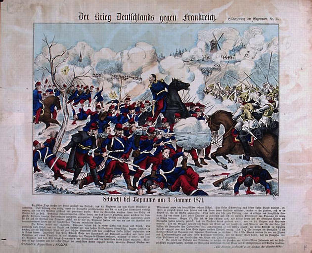 Der Krieg Deutschlands gegen Frankreich. (titre inscrit)