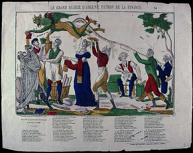 LE GRAND DIABLE D'ARGENT, PATRON DE LA FINANCE. (titre inscrit)