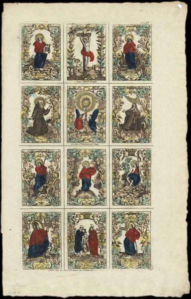 PLANCHE DE SAINTS. (titre factice)