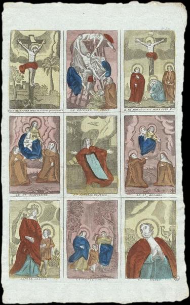 PLANCHE DE SCÈNES RELIGIEUSES (titre inscrit)