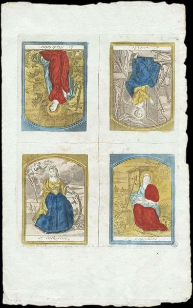 PLANCHE DE SAINTS. (titre factice)