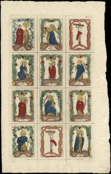 PLANCHE DE SAINTS. (titre factice)