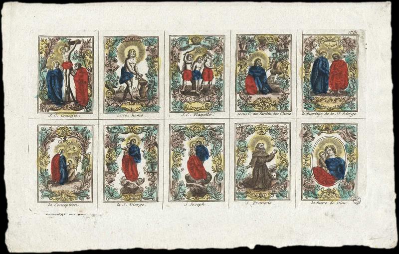 PLANCHE DE SAINTS. (titre factice)