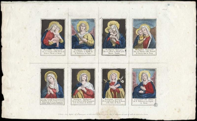 PLANCHE DE VIERGES. (titre factice)