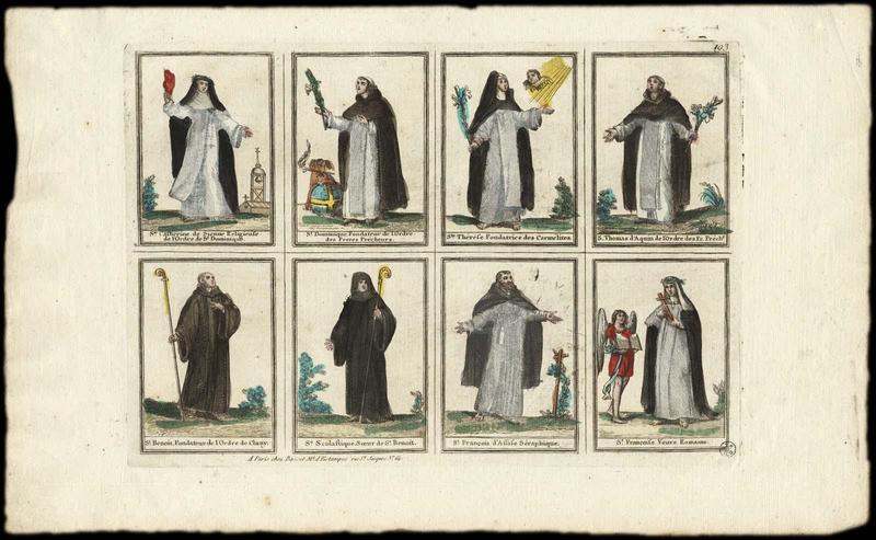 PLANCHE DE SAINTS. (titre factice)