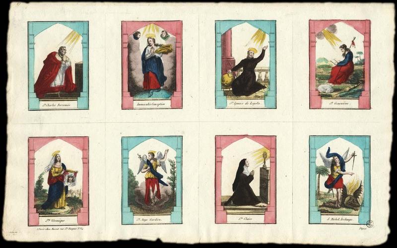 PLANCHE DE SAINTS. (titre factice)