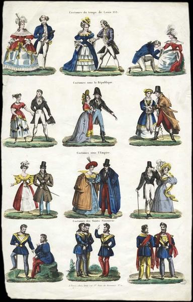 Costumes de diverses époques (titre factice)