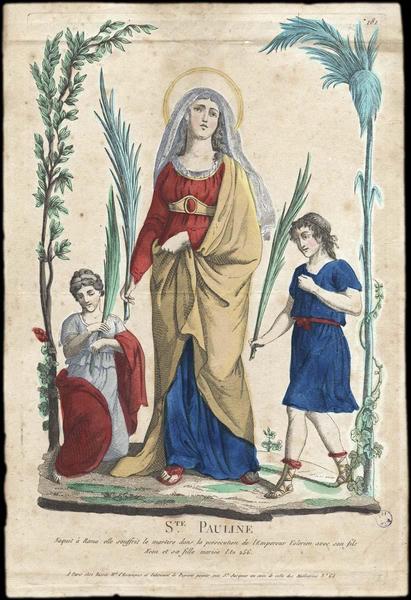 Ste PAULINE. (titre inscrit)