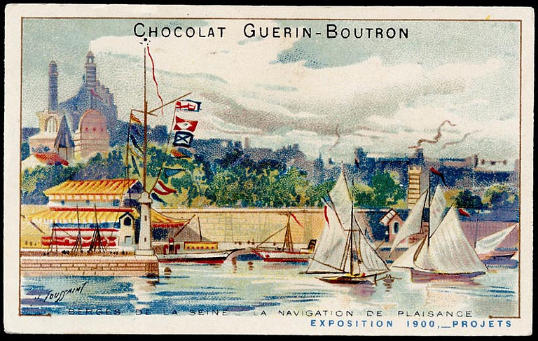 BERGES DE LA SEINE-LA NAVIGATION DE PLAISANCE / EXPOSITION Universelle 1900, -PROJETS (titre inscrit)