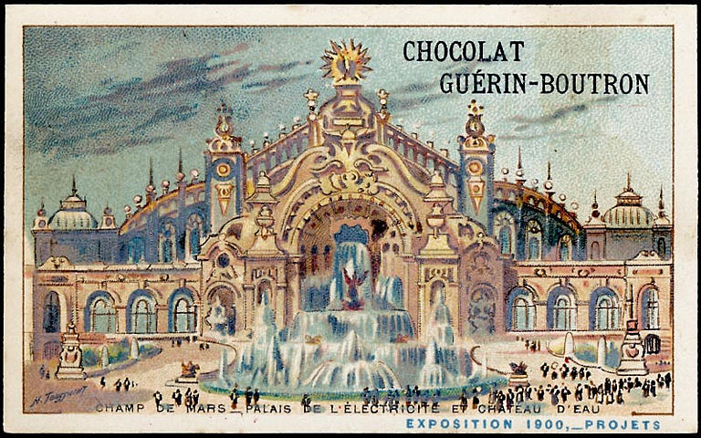 CHAMP DE MARS-PALAIS DE L'ELECTRICITE ET CHATEAU D'EAU / EXPOSITION Universelle 1900, -PROJETS (titre inscrit)