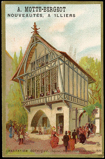HABITATION GOTHIQUE. (déposé) Exposition Universelle 1889. (titre inscrit)