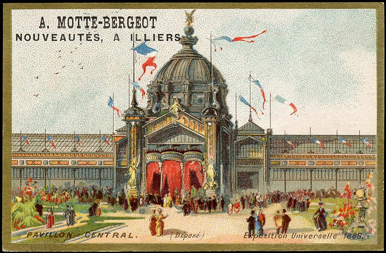 PAVILLON CENTRAL. (déposé) Exposition Universelle 1889. (titre inscrit)
