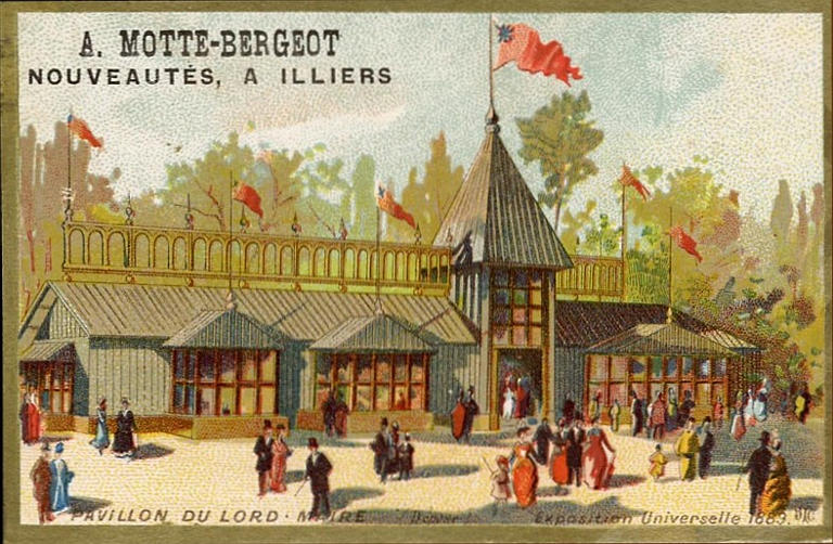 PAVILLON DU LORD . MAIRE (déposé) Exposition Universelle 1889. (titre inscrit)