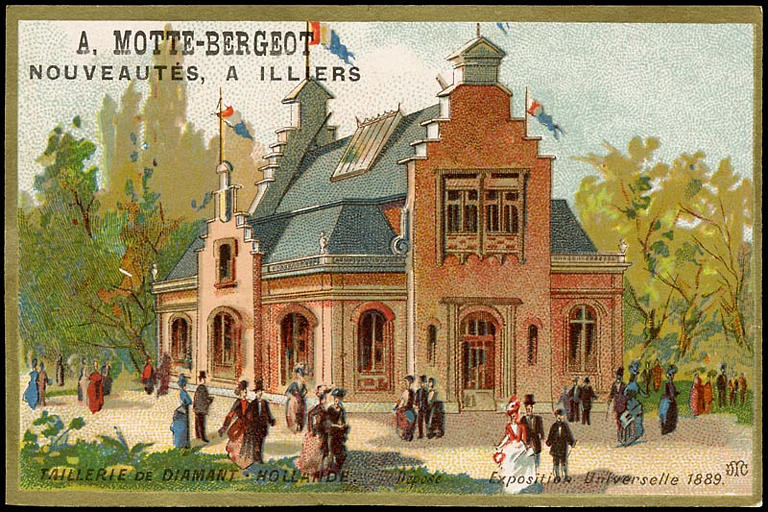 TAILLERIE DE DIAMANT . HOLLANDE. (déposé) Exposition Universelle 1889. (titre inscrit)