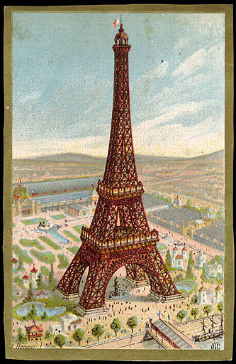 [exposition universelle 1889] Vue de la Tour Eiffel (titre factice)
