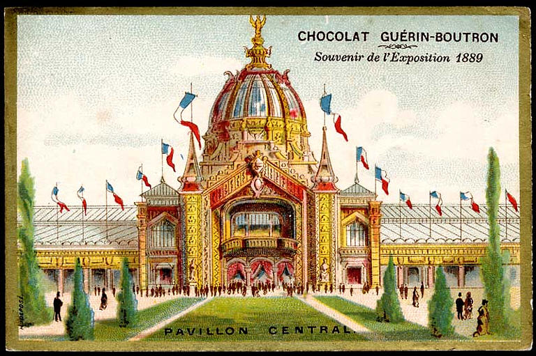 Souvenir de l'EXPOSITION Universelle 1889 / PAVILLON CENTRAL. (titre inscrit)