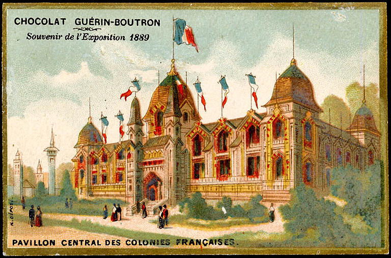 Souvenir de l'EXPOSITION Universelle 1889 / PAVILLON CENTRAL DES COLONIES FRANCAISES (titre inscrit)