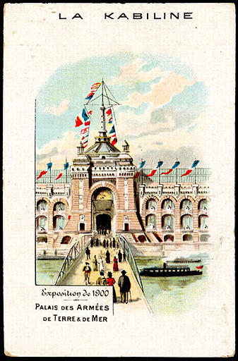 Exposition Universelle de 1900 / PALAIS DES ARMEES / DE TERRE & DE MER (titre inscrit)
