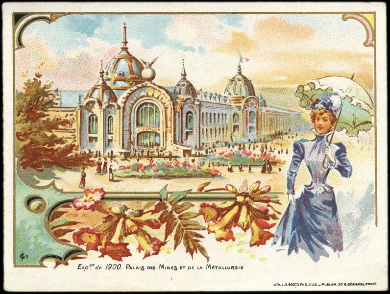 Exposition Universelle de 1900. PALAIS DES MINES ET DE LA METALLURGIE (titre inscrit)
