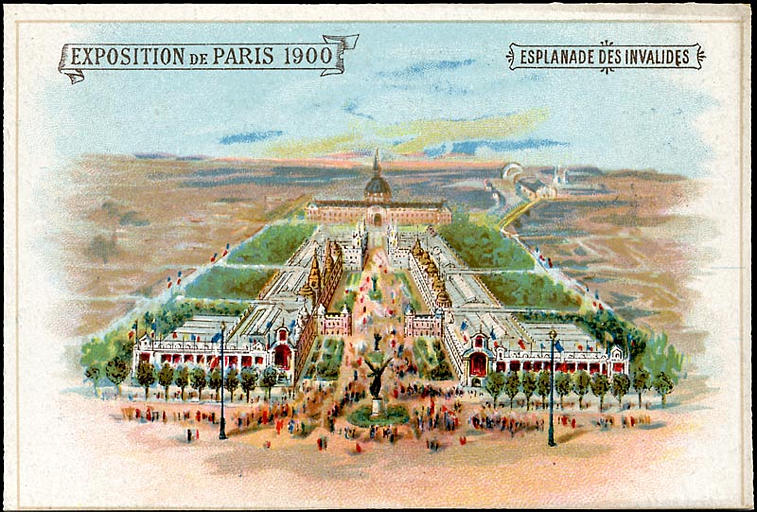 EXPOSITION Universelle DE PARIS 1900 / ESPLANADE DES INVALIDES (titre inscrit)