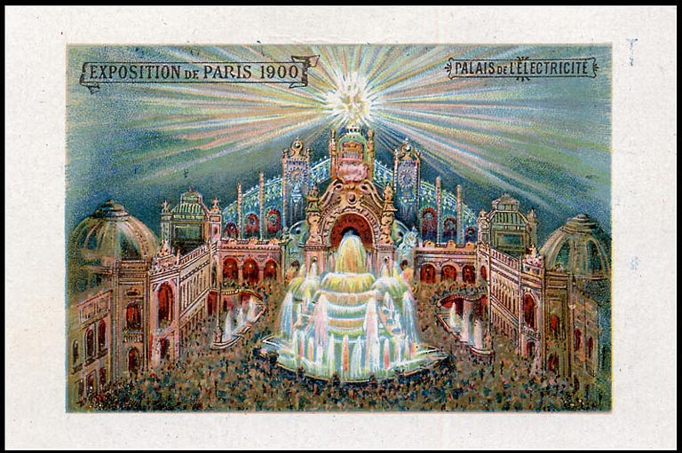 EXPOSITION Universelle DE PARIS 1900 / PALAIS DE L'ELECTRICITE (titre inscrit)