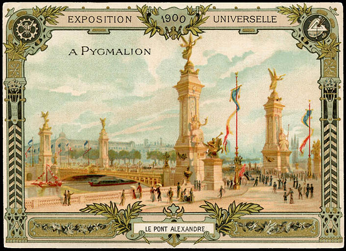 [exposition universelle 1900] LE PONT ALEXANDRE (titre inscrit)