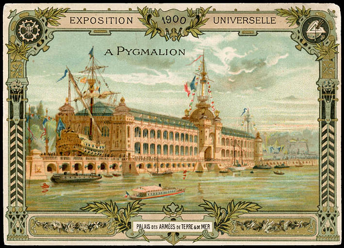 [exposition universelle 1900] PALAIS DES ARMEES DE TERRE ET DE MER (titre inscrit)