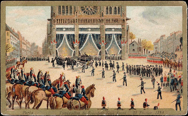 Paris / Funérailles du Président Félix Faure. 23 Février 1899 (titre inscrit)