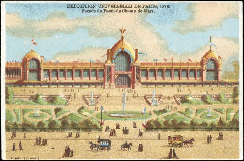 EXPOSITION UNIVERSELLE DE PARIS, 1878. / Façade du Palais du Champs de Mars. (titre inscrit)