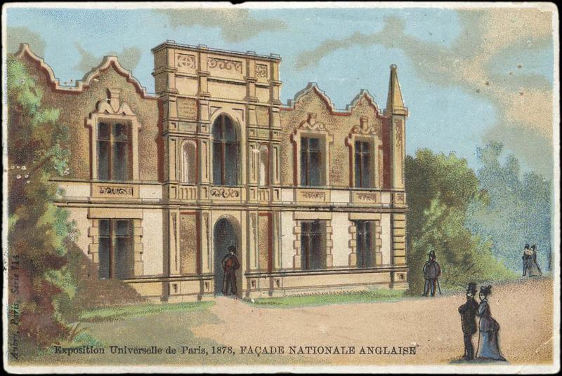 Exposition Universelle de Paris, 1878, FACADE NATIONALE ANGLAISE (titre inscrit)