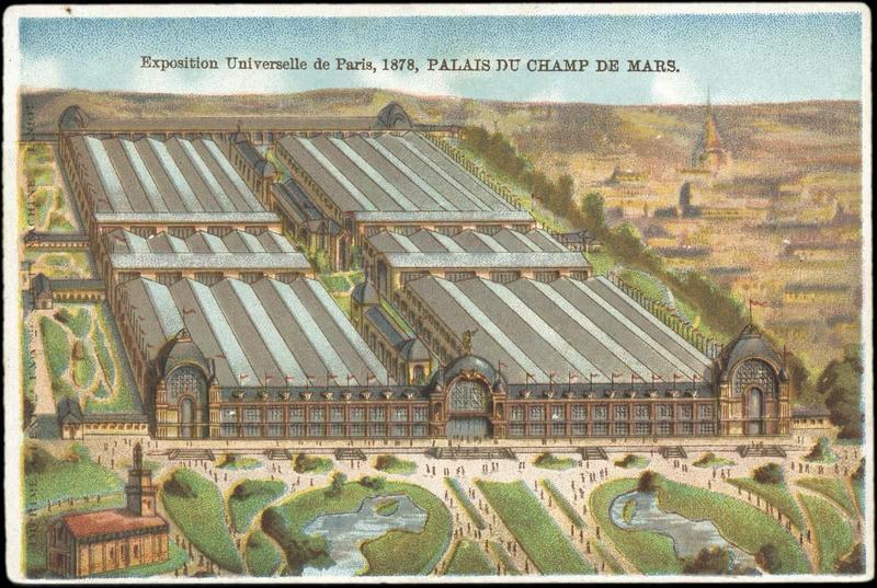 Exposition Universelle de Paris, 1878, PALAIS DU CHAMP DE MARS. (titre inscrit)