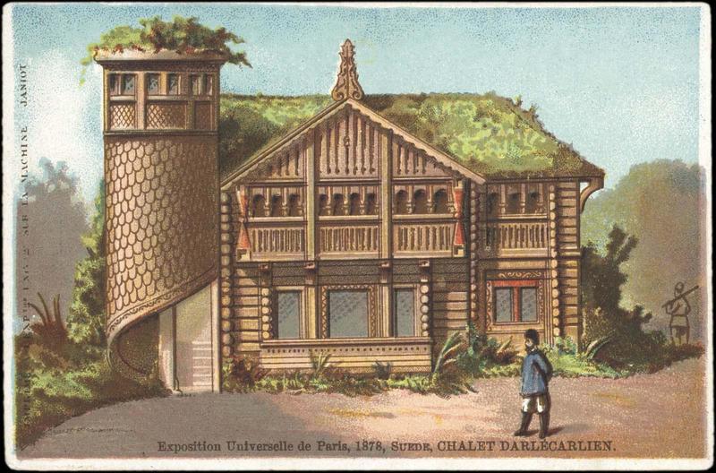 Exposition Universelle de Paris, 1878, SUEDE, CHALET DARLECARLIEN. (titre inscrit)
