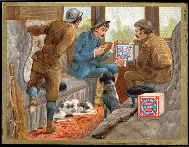 Trois chasseurs dans un wagon. (titre d'origine)