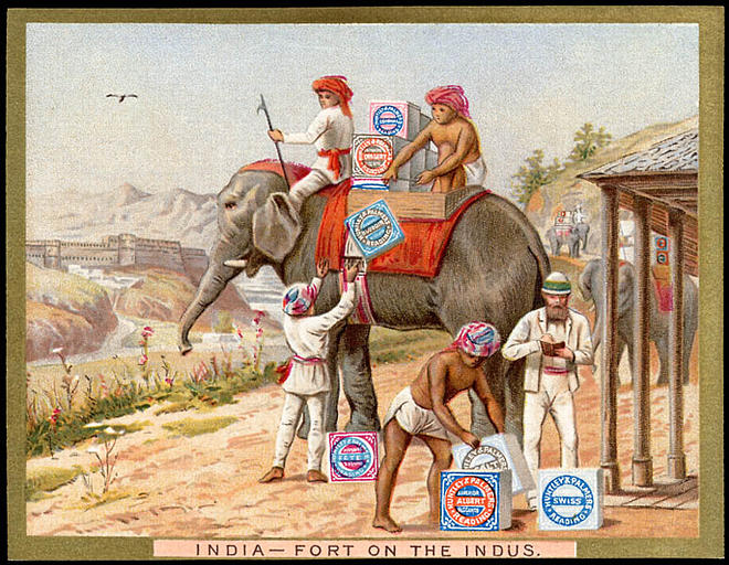 INDIA - FORT ON THE INDUS. (titre inscrit)