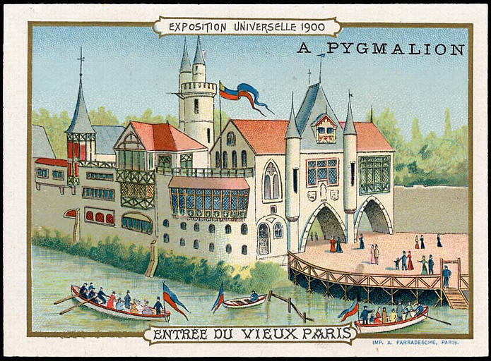 EXPOSITION UNIVERSELLE 1900 / ENTREE DU VIEUX PARIS (titre inscrit)